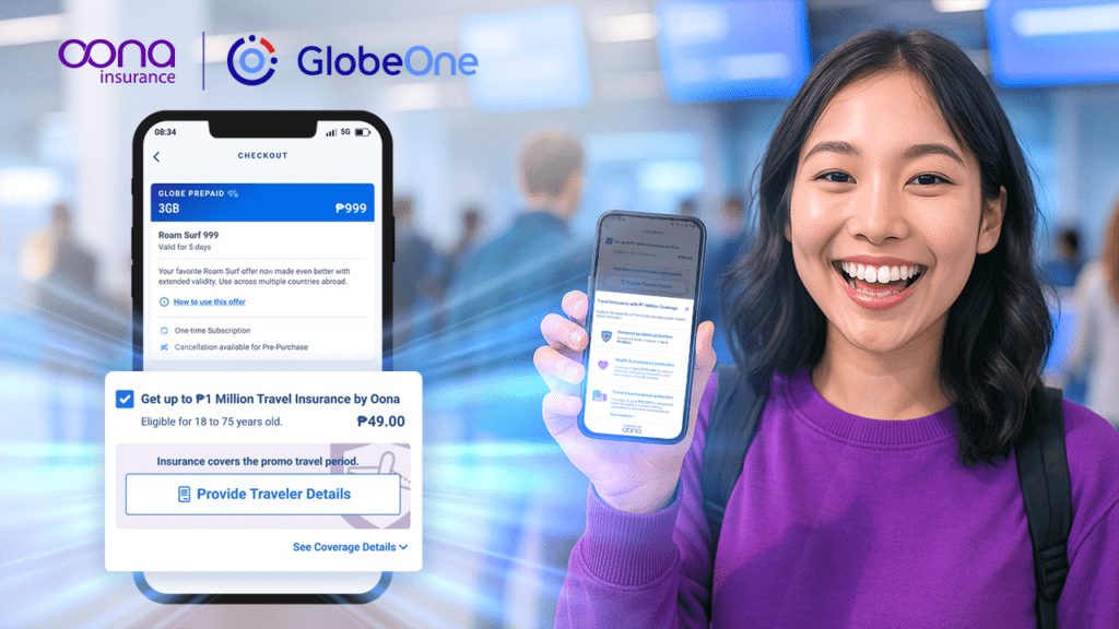 OONA Travel Insurance now available via Globe